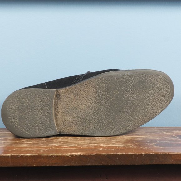 🇬🇧 Loake UK8 Sahara Desert Boot Black Suede Leather Plain Toe Chukka - Picture 5 of 9